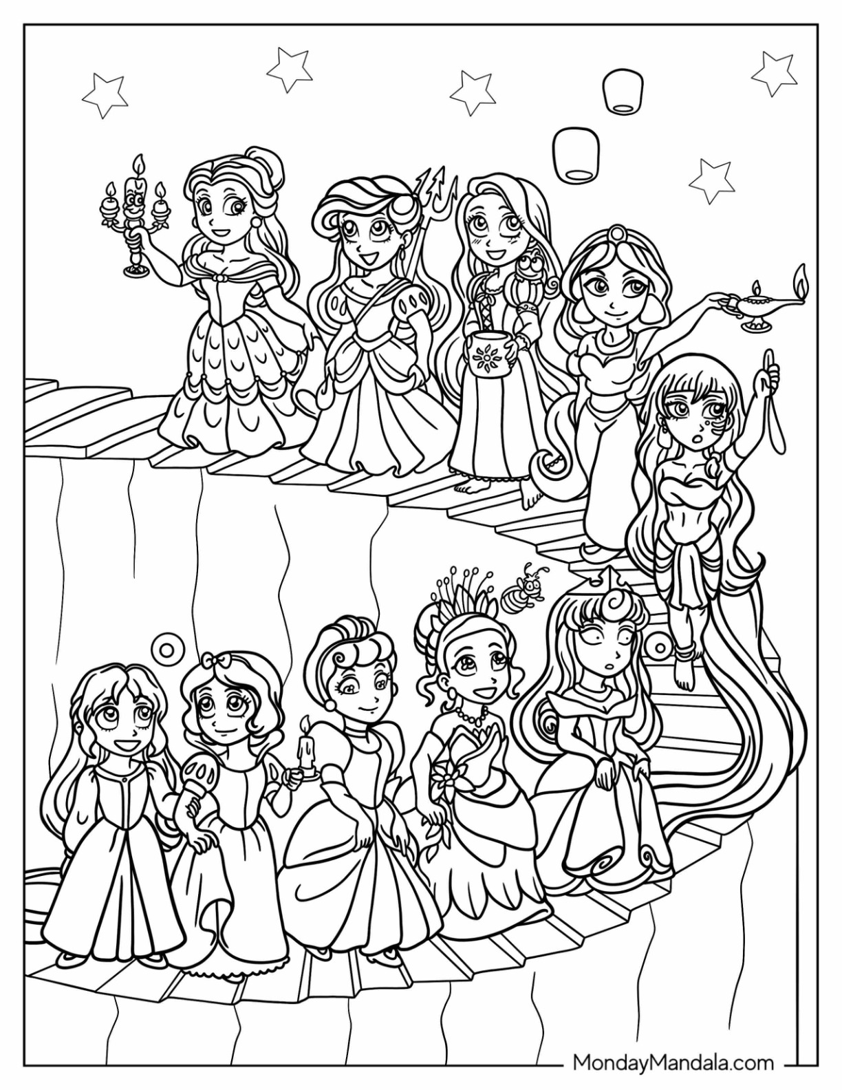 36 Disney Princess Coloring Pages Free PDF Printables Worksheets 36 Disney Princess Coloring Pages Free PDF Printables Worksheets