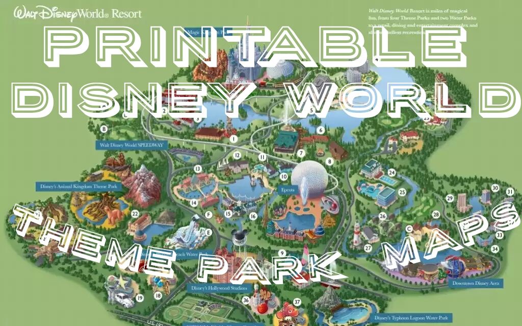 disney world printable maps of parks