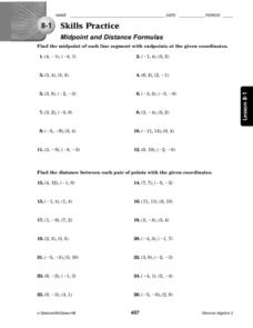 Distance Formula Worksheet Online, 54% OFF | www.cartierasanmartino.it