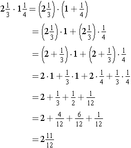 distributive property of multiplication with fraction