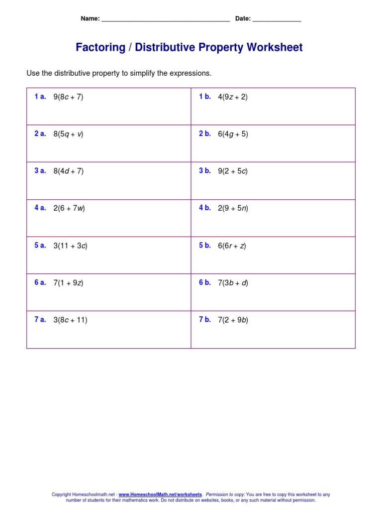 Factoring WORKSHEET | PDF | Intellectual Works | Social ...