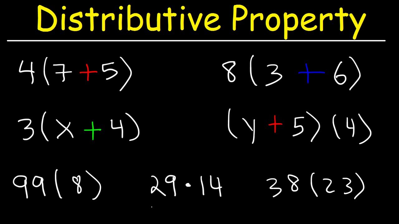 distriputive property of multiplication