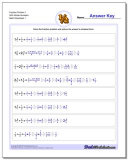 divide fractions worksheet
