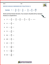 dividing fractions worksheet pdf
