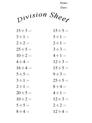 Divide Numbers Worksheets For Kids | Free Printable Online