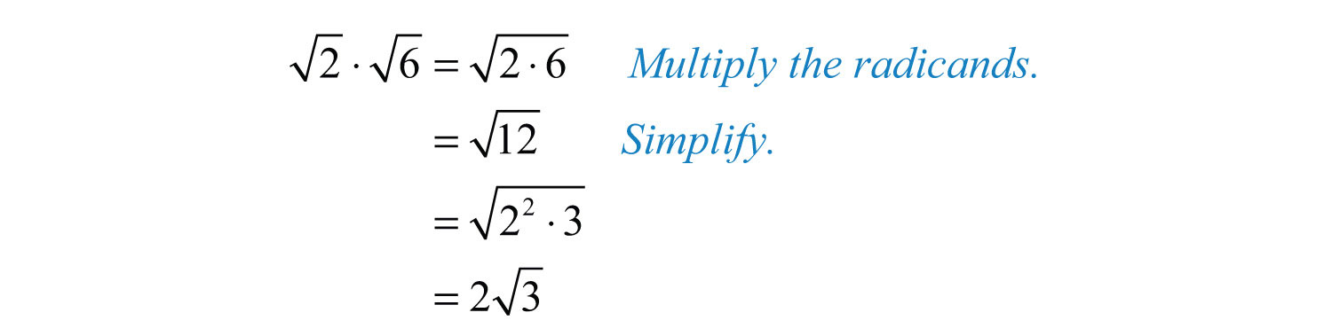 Multiplying and Dividing Radical Expressions
