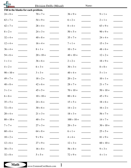 Division Worksheets | Free - Distance Learning, worksheets and ...