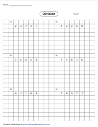 dividing with 2 digit divisors worksheet