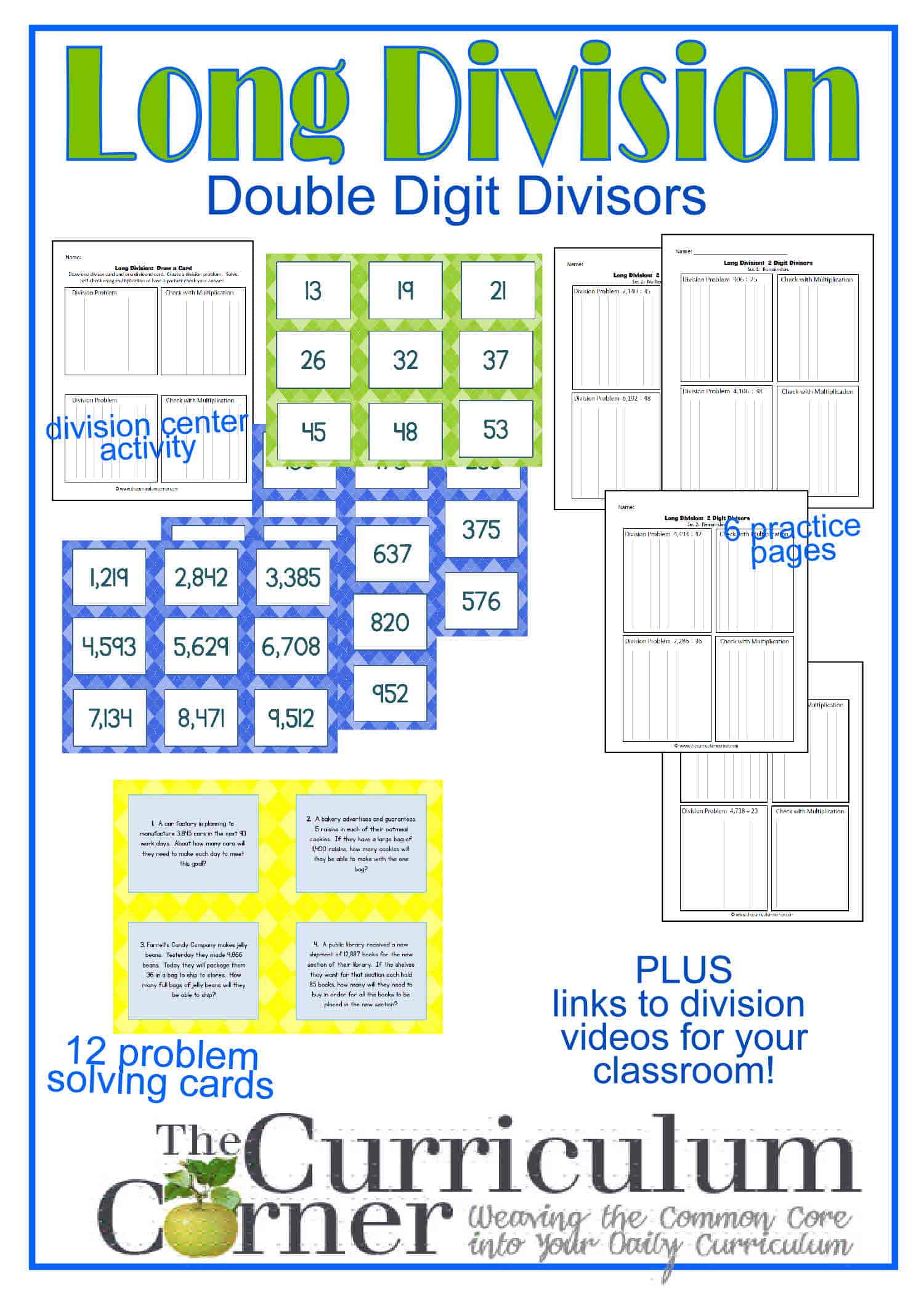 dividing with 2 digit divisors worksheet