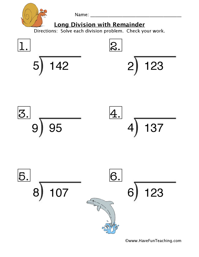 dividing with remainders grade 4