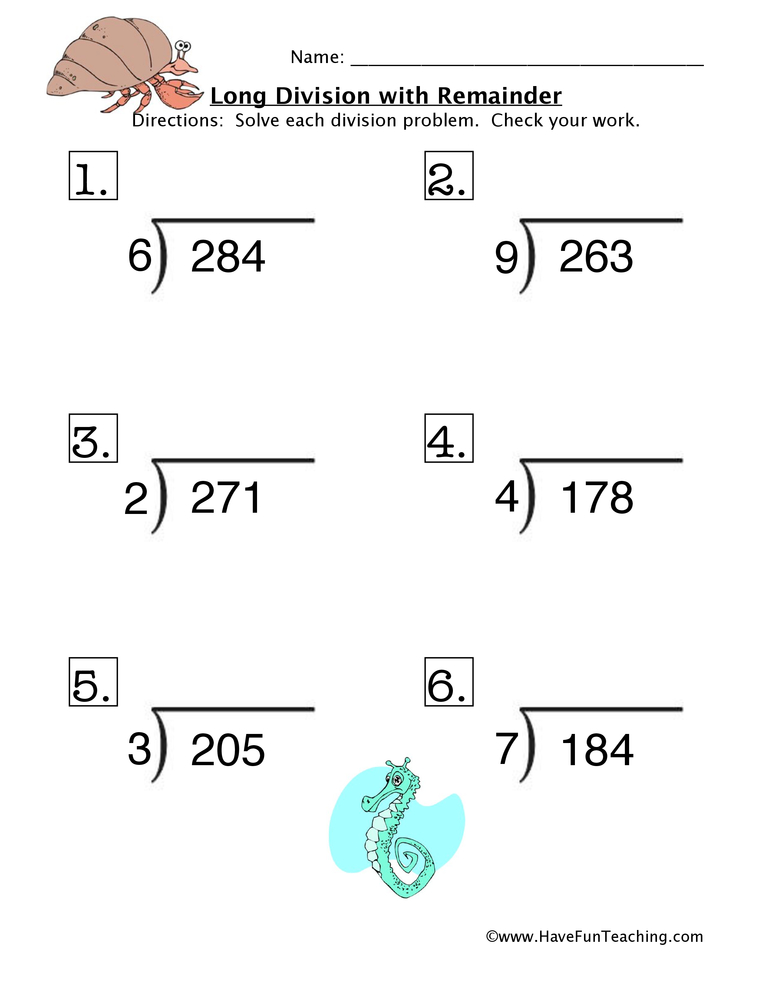 dividing with zeros in the quotient worksheet