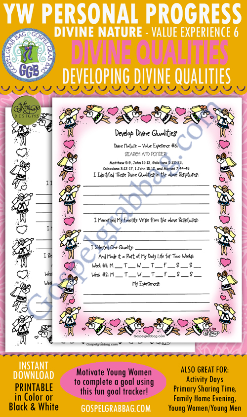divine nature worksheet
