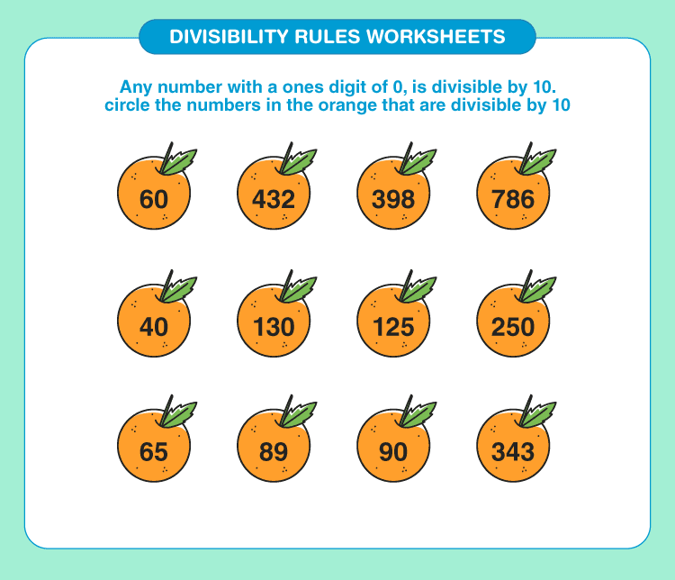 Divisibility Rules Worksheets | Download Free Printables For Kids