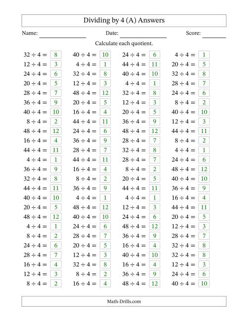 division and multiplication worksheet for 4th grade