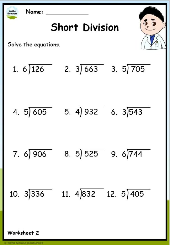 Grade 3 Division Worksheets | Free Printables | Math Worksheets