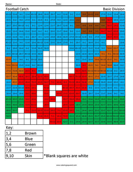 division coloring worksheet 3rd grade