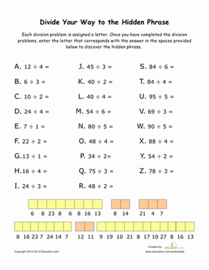Fun With Division | Worksheet 
