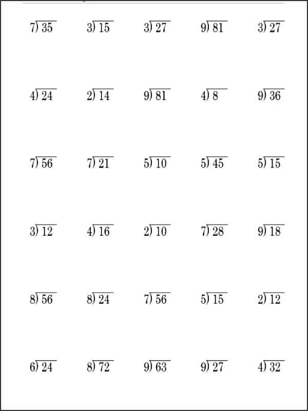 3rd Grade Division Worksheets - Best Coloring Pages For Kids