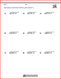 Division Worksheets