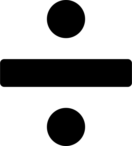 Math Division icon PNG and SVG Vector Free Download
