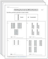 division of decimals worksheet