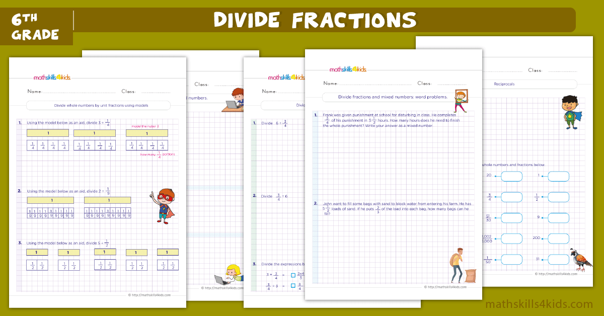 Grade 6 math worksheets: Improve kids math skills with fun exercises