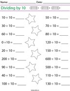 Third Grade Division Math Worksheets - Twisty Noodle