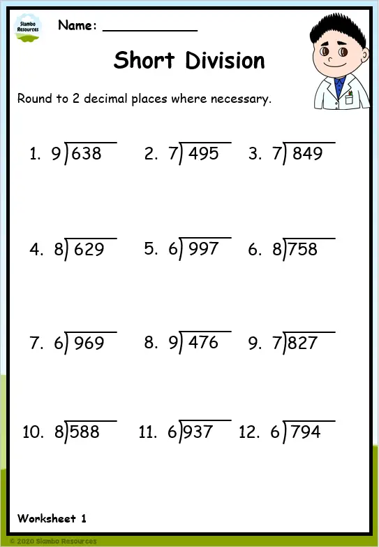 Grade 5 Division Worksheets | Free Printables | Math Worksheets