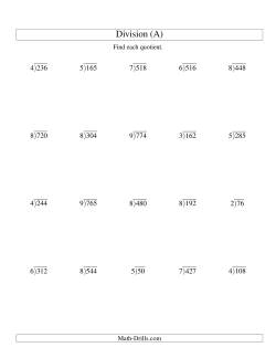 Division Worksheets