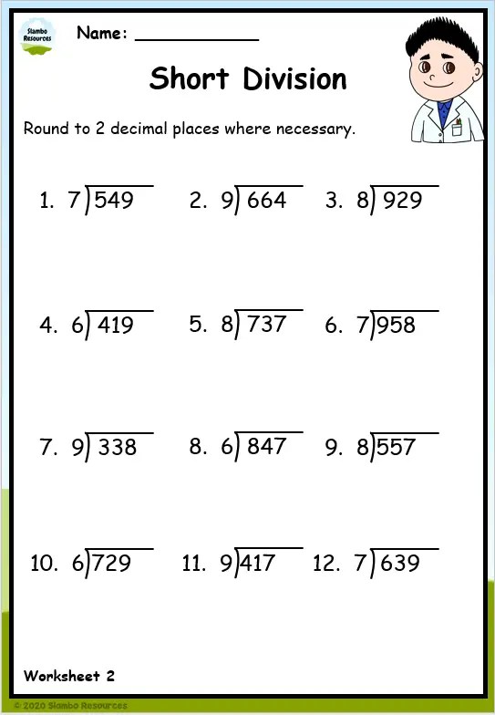 Grade 5 Division Worksheets | Free Printables | Math Worksheets