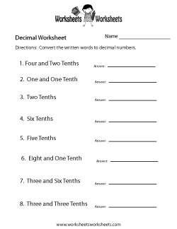 division with decimals worksheet printable