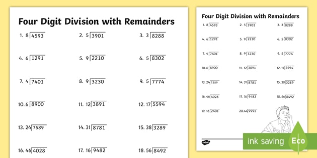 division with regrouping worksheet