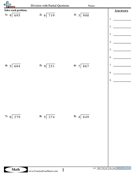 Division Worksheets | Free - Distance Learning, worksheets and ...
