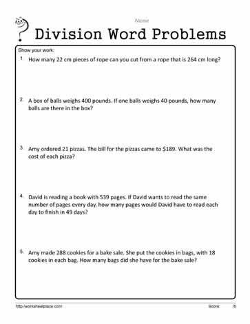 Two and 3 Digit Word Problems Worksheets