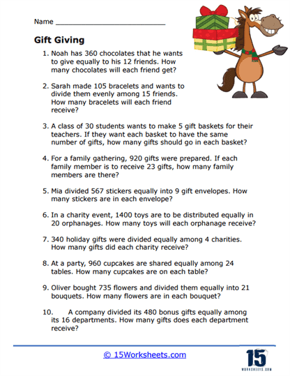 Division Word Problems Worksheets - 15 Worksheets Library