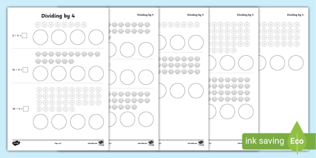 ? Dividing by 4 Worksheet | KS1 Maths (teacher made)