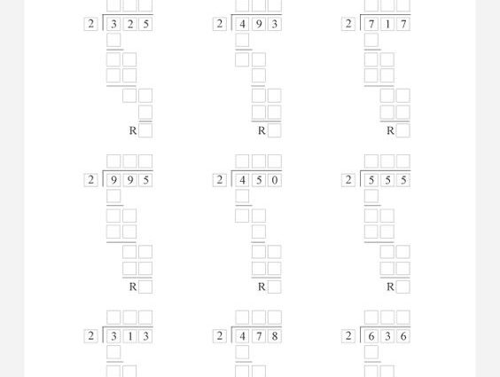 Long Division Worksheets - Worksheet School