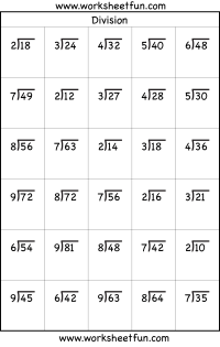 division worksheet for free
