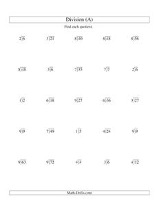 division worksheet with remainders 4th grade