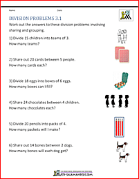 Division Worksheets Grade 3