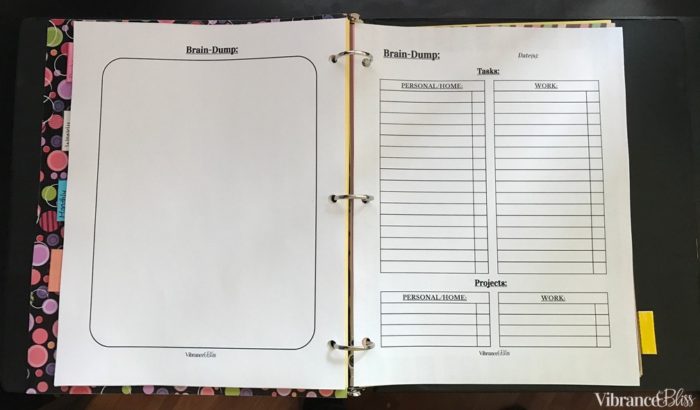 DIY Planner for Under $5 - Vibrance &  Bliss