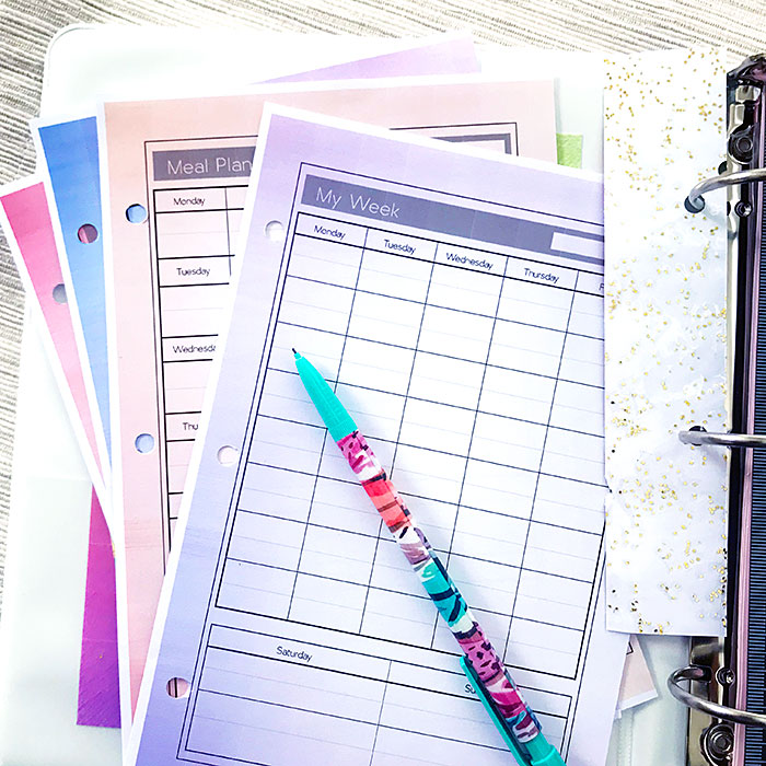 diy planner printable 2018