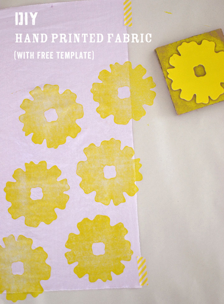 DIY Hand Printed Fabric - ARTBAR