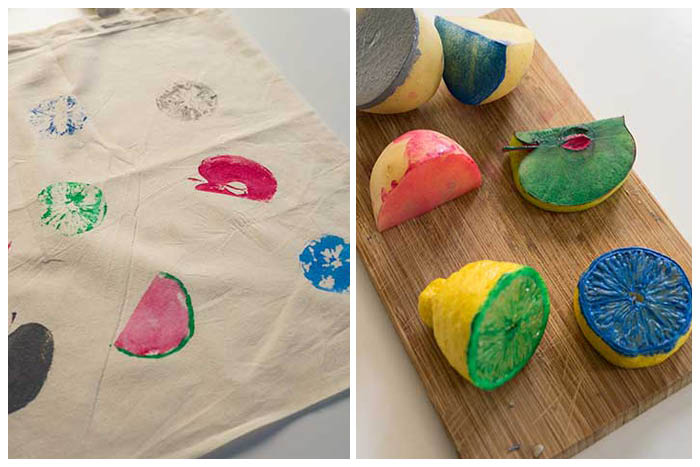 How To Print Fabric Using Cookie Cutters, Fruit and Vegetables ...
