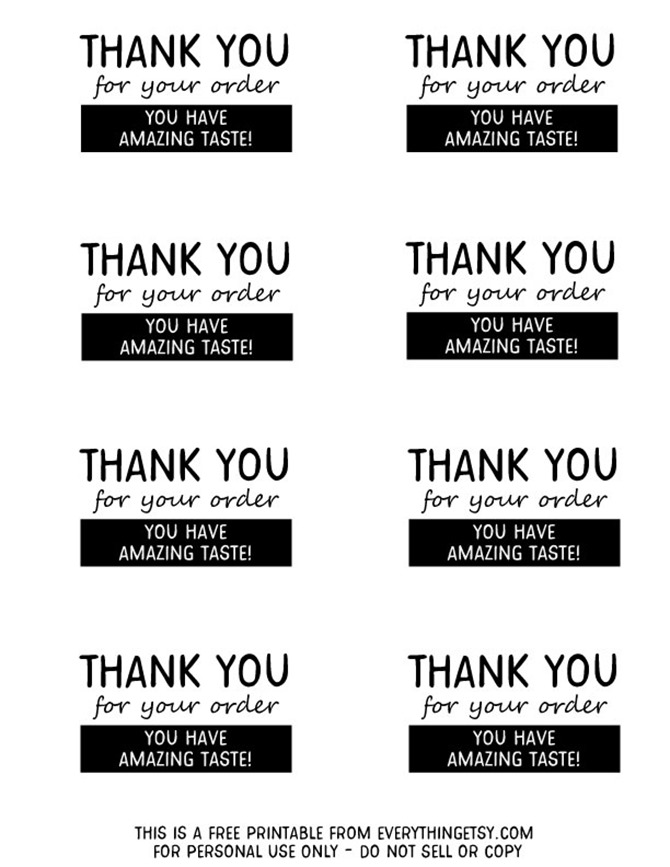 diy printable thank you tags
