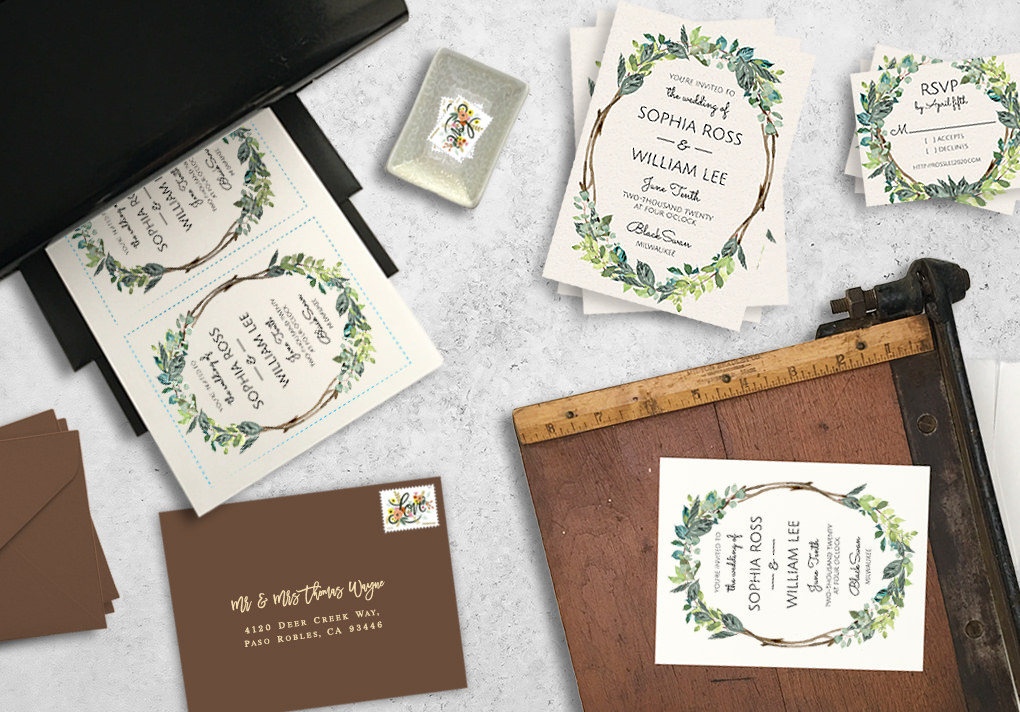 diy wedding invitation printable templates