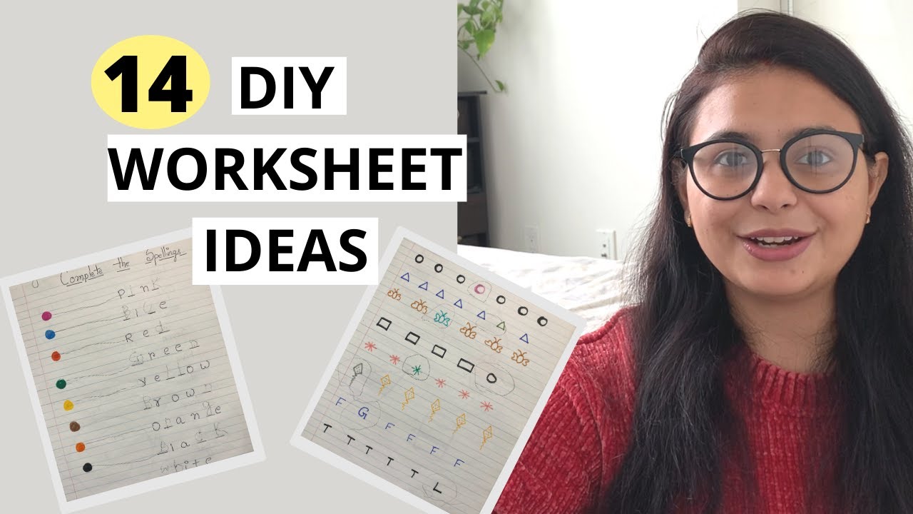 DIY-Arbeitsblatt. Farbe, Teile des Bildes schneiden: Stock ...