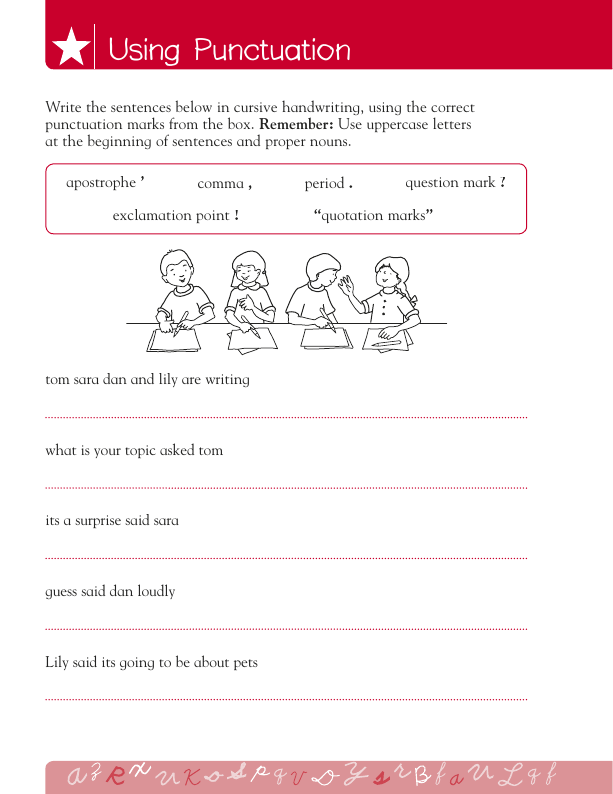 Free DKfindout! Worksheet: Language Arts: Using Punctuation
