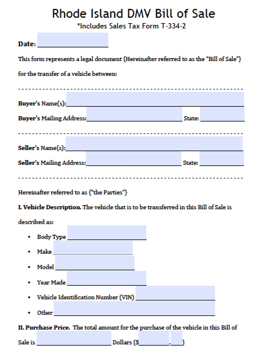 dmv printable bill of sale indiana