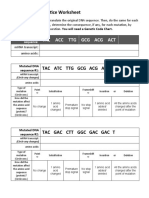 Dna Mutations Practice Worksheet | PDF | Point Mutation | Nucleic ...